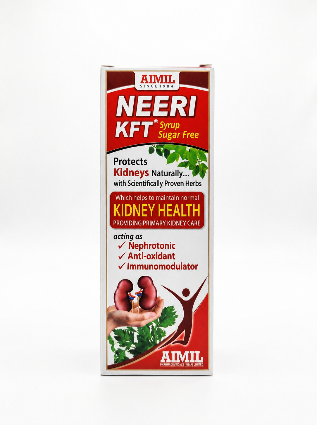 Aimil Neeri KFT Syrup Sugar Free for Kidney Health & Detox Support | Ayurvedic Herbal Supplement