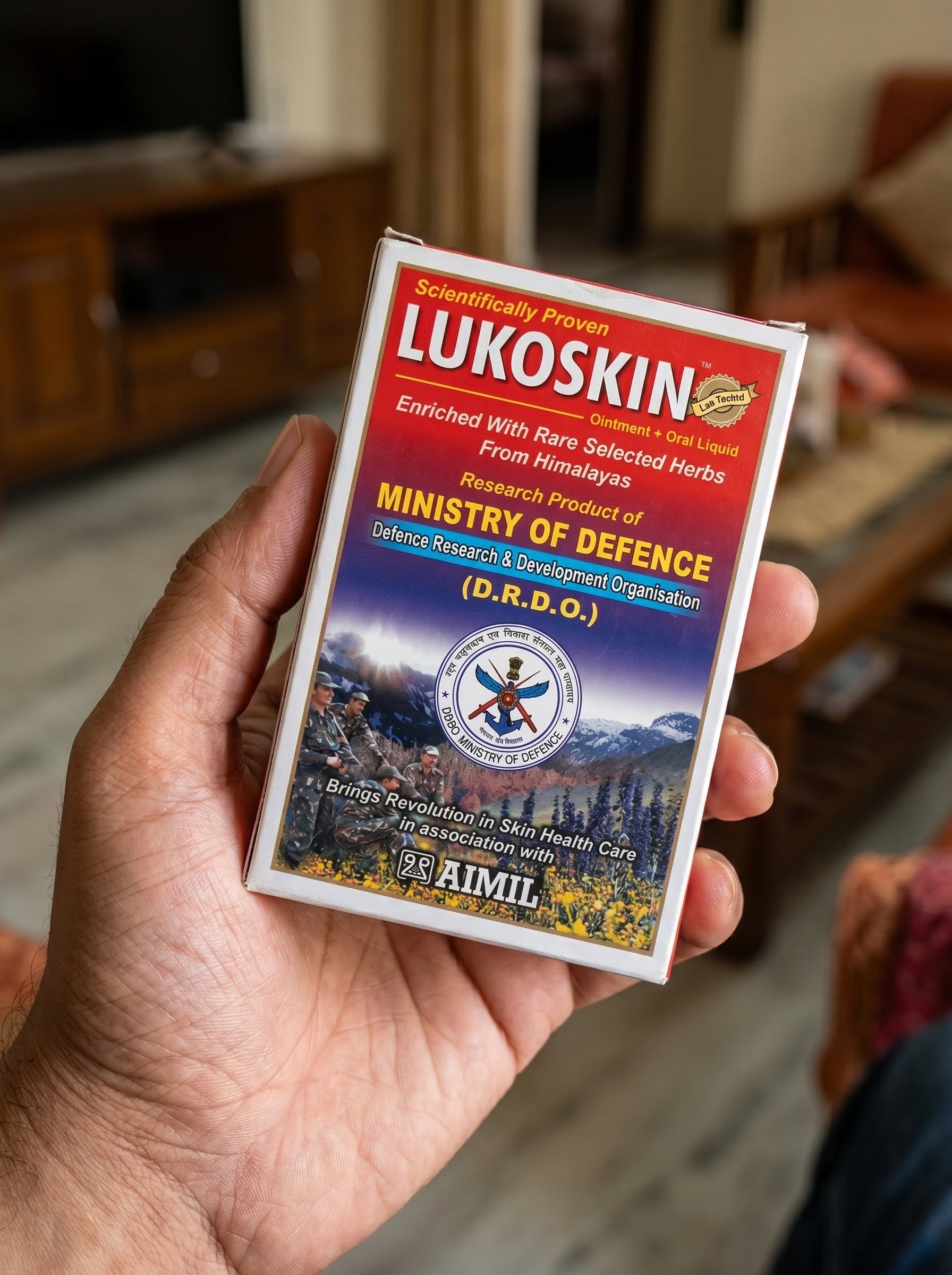 Aimil Lukoskin Ointment + Oral Liquid for Skin Health Support | Ayurvedic Herbal Skin Care Formula
